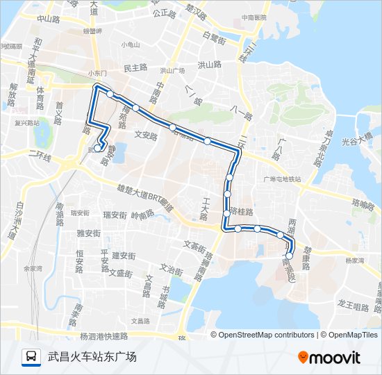 公交66路的线路图