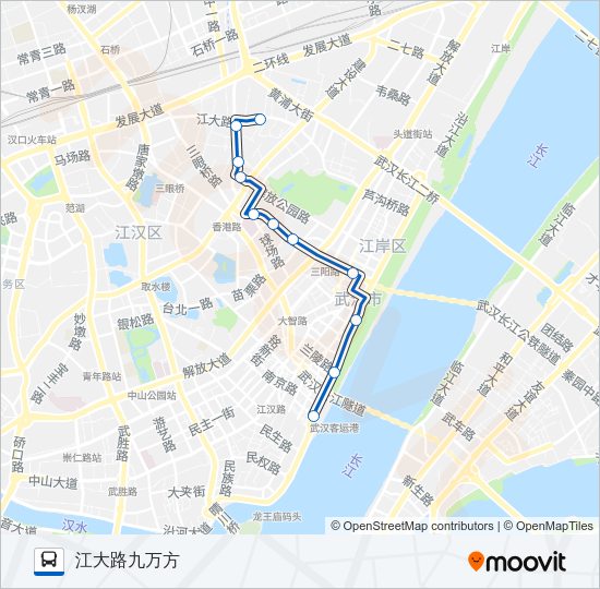 公交68路的线路图