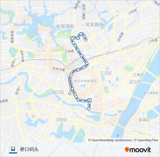 公交71路的线路图