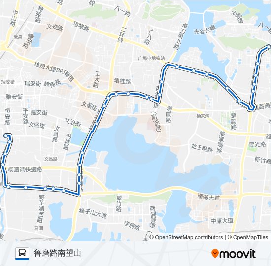 公交72路的线路图