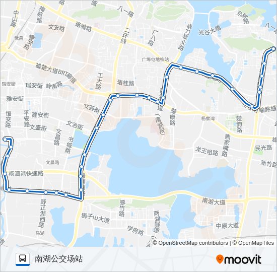 公交72路的线路图