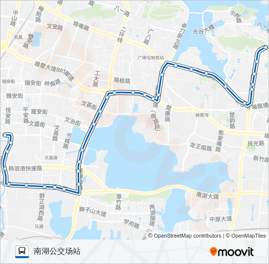 72路 Bus Line Map