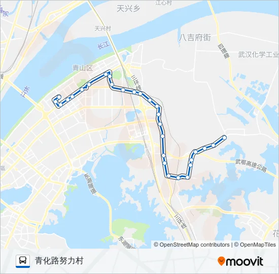 201路 Bus Line Map