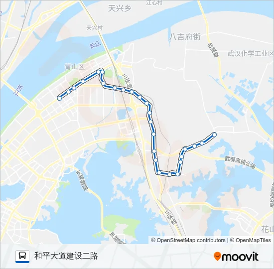 201路 Bus Line Map