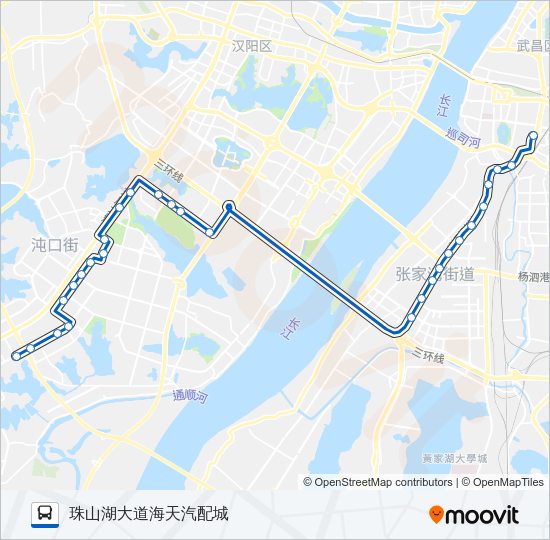 公交202路的线路图