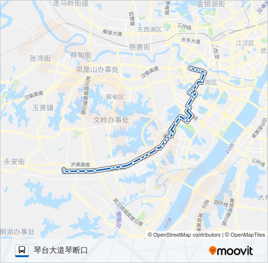 公交205路的线路图