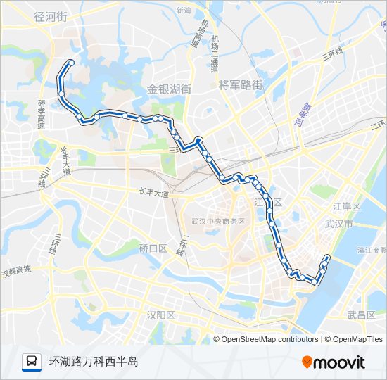 公交207路的线路图