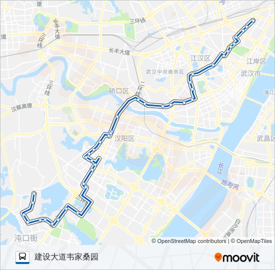 公交208路的线路图