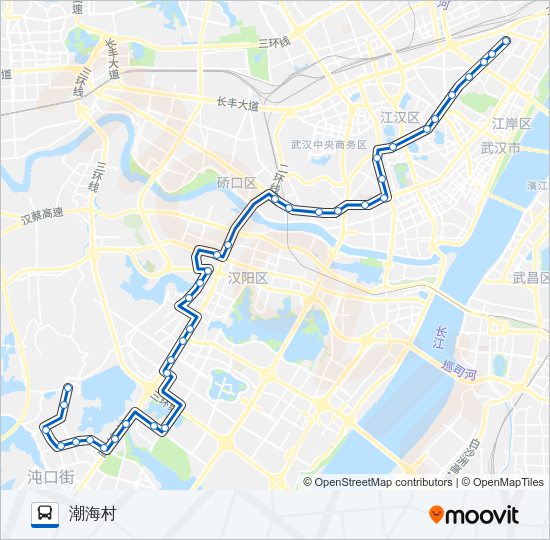 公交208路的线路图