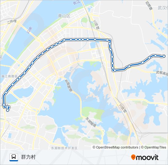 公交215路的线路图