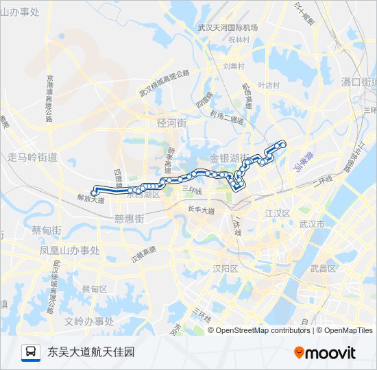 公交216路的线路图