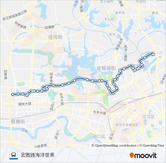 公交216路的线路图