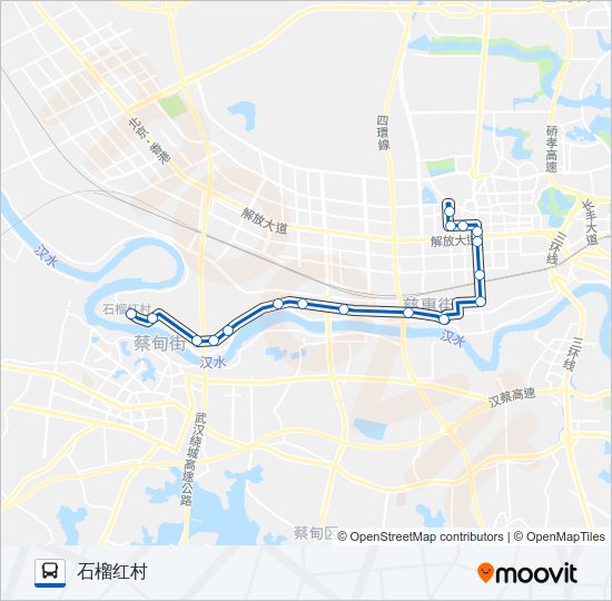 公交218路的线路图
