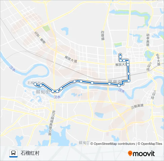 公交218路的线路图