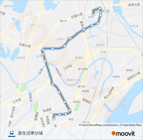 公交230路的线路图