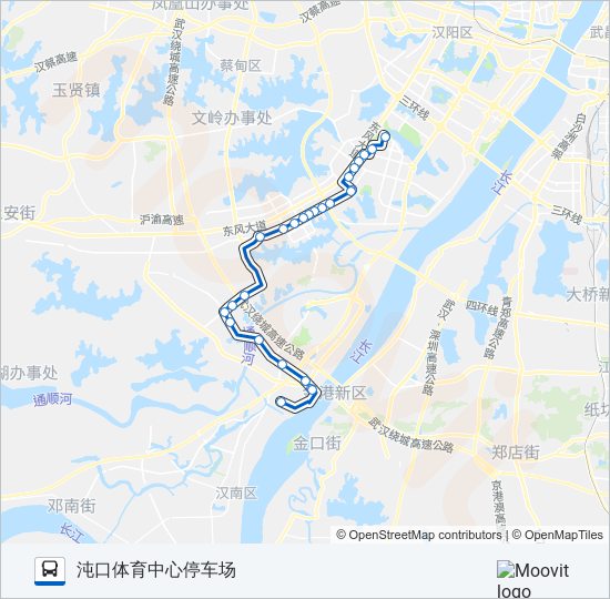 公交261路的线路图