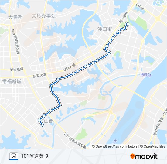 公交261路的线路图