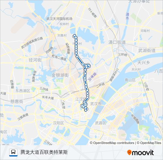 公交290路的线路图