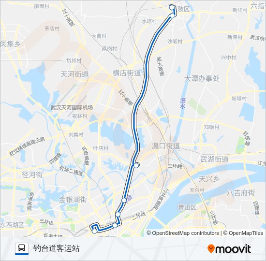 公交292路的线路图
