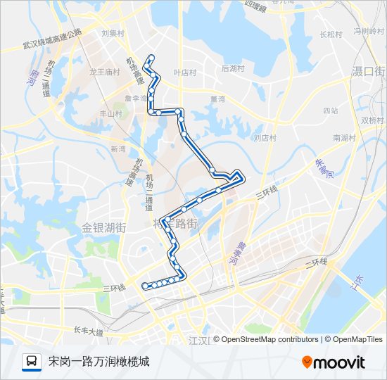 公交299路的线路图