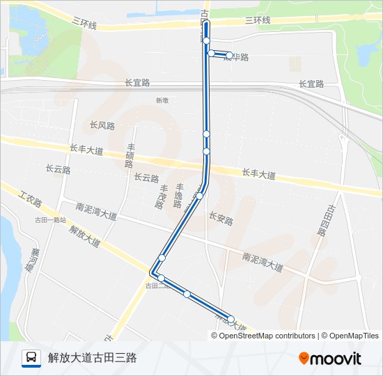 公交311路的线路图