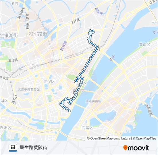 公交313路的线路图