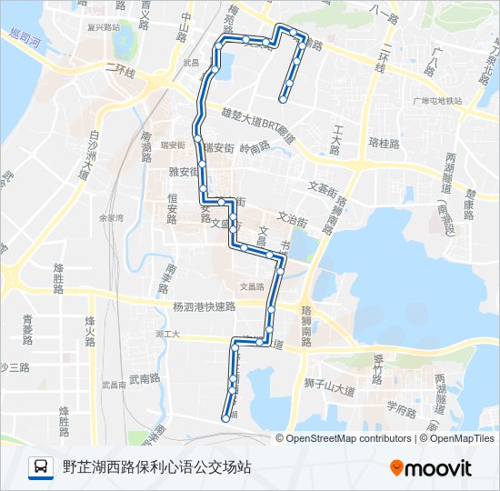 公交320路的线路图