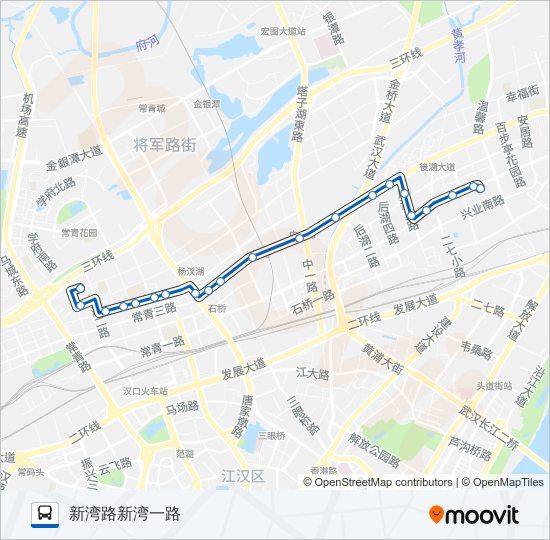 公交321路的线路图