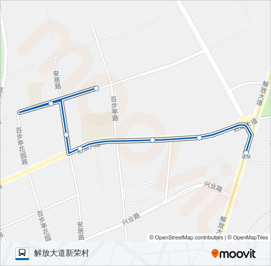 公交323路的线路图