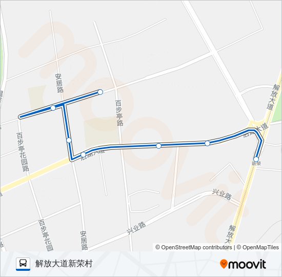 公交323路的线路图