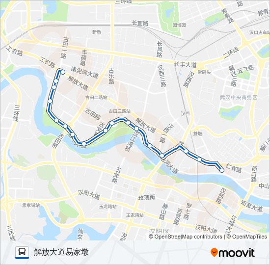 公交324路的线路图