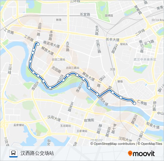公交324路的线路图