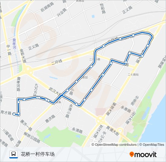 公交332路的线路图