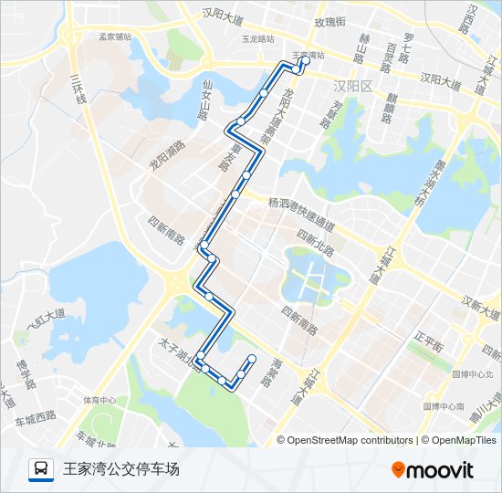 公交338路的线路图