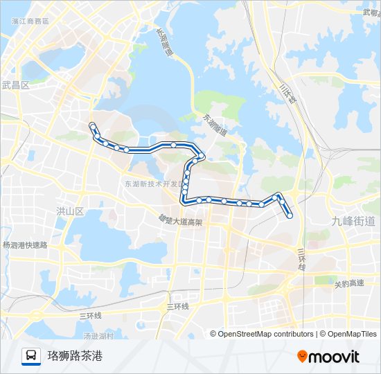 公交340路的线路图