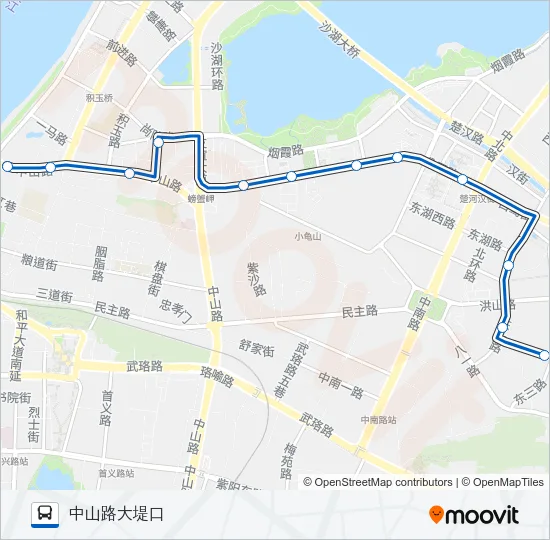 343路 Bus Line Map