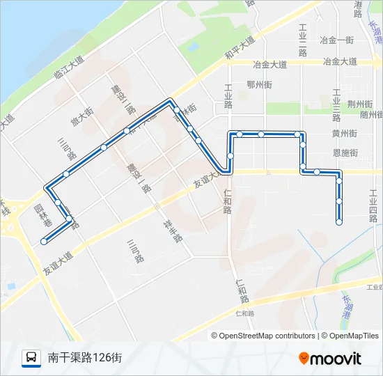 公交349路的线路图