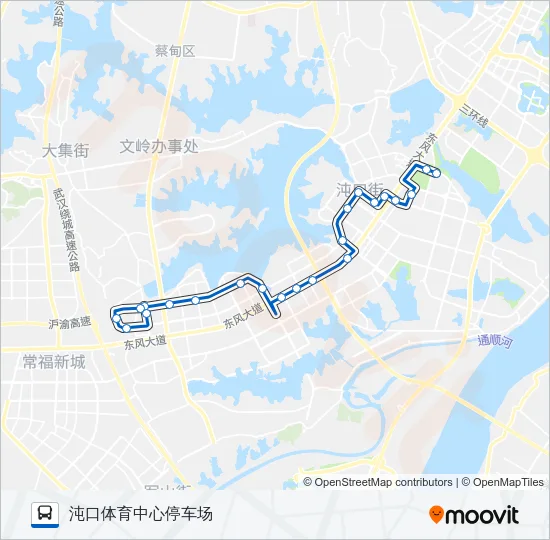 公交351路的线路图