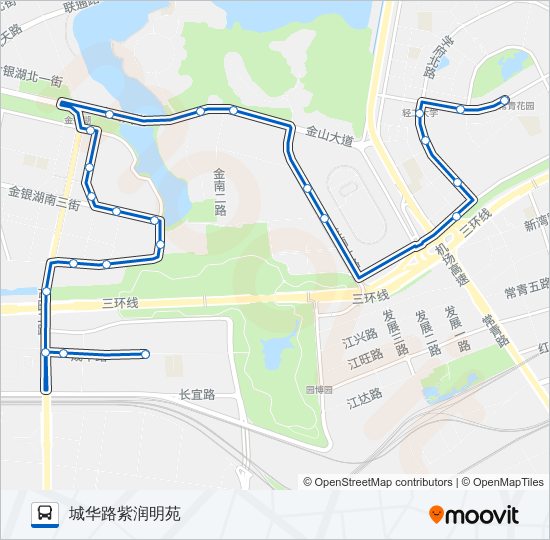 公交353路的线路图