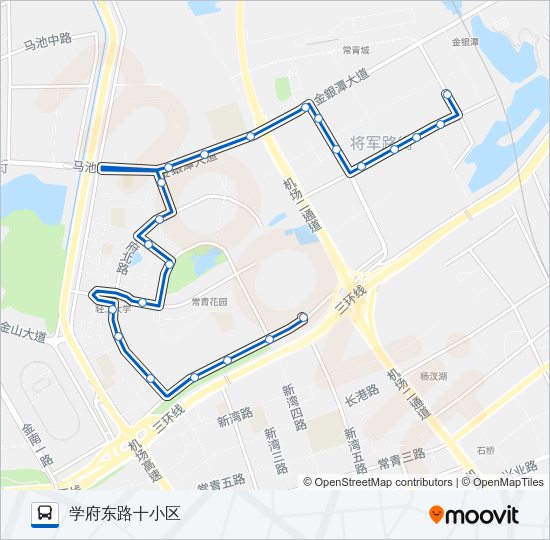 公交358路的线路图