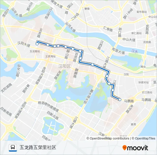 公交361路的线路图