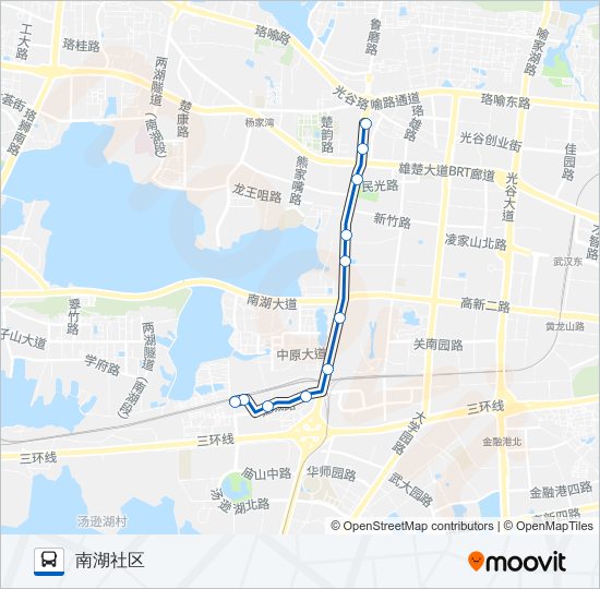 公交362路的线路图