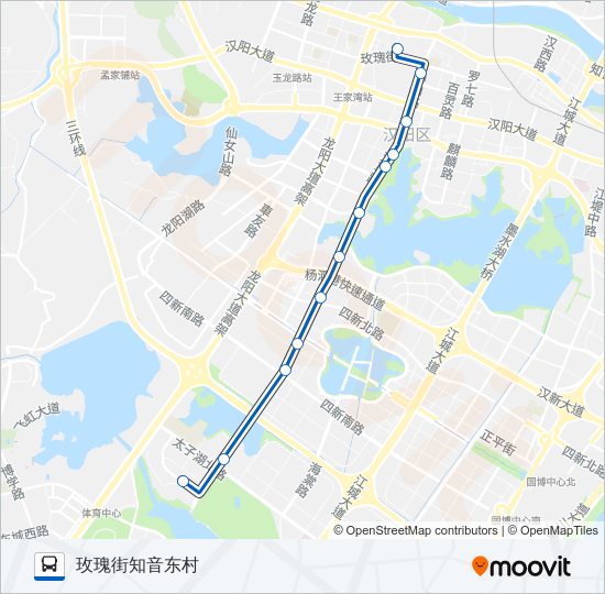 公交369路的线路图