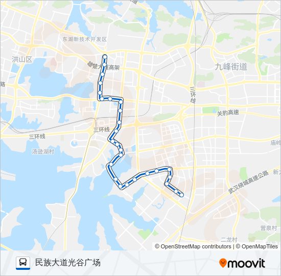 公交405路的线路图