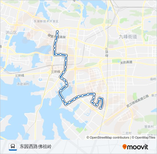 公交405路的线路图