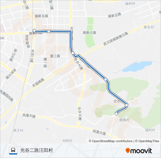 公交406路的线路图