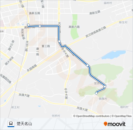 公交406路的线路图