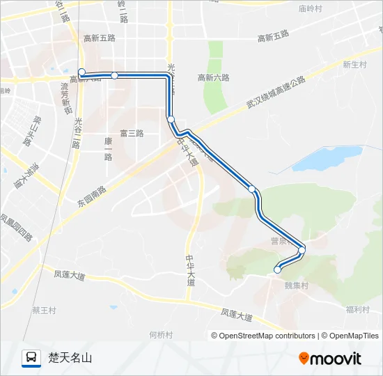 公交406路的线路图