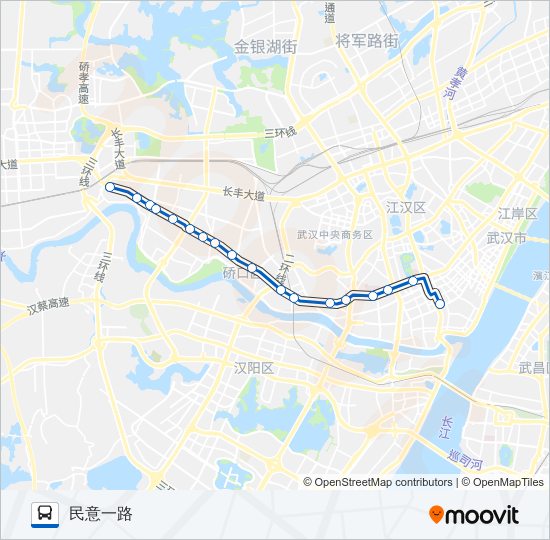 公交505路的线路图