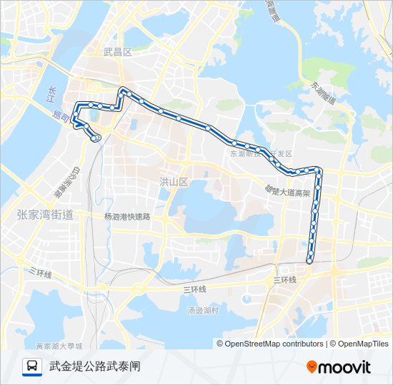 公交510路的线路图